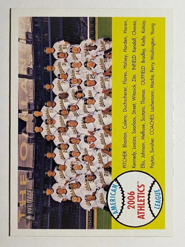 2007 Topps Heritage #174 Oakland Athletics TC