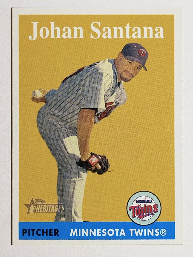 2007 Topps Heritage #255 Johan Santana