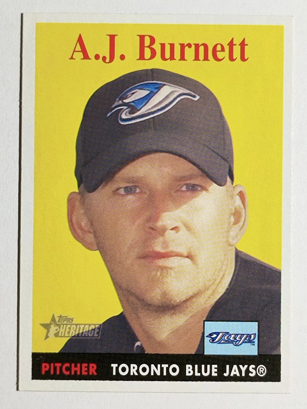 2007 Topps Heritage #305 A.J. Burnett