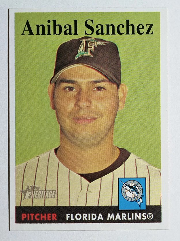 2007 Topps Heritage #324 Anibal Sanchez