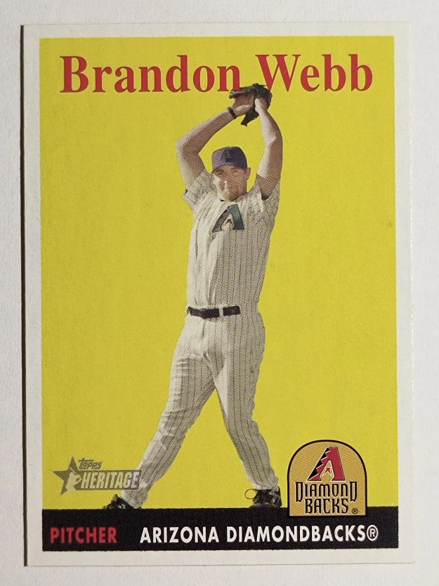 2007 Topps Heritage #340 Brandon Webb