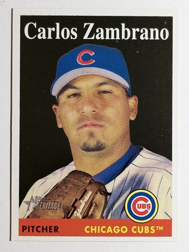2007 Topps Heritage #372 Carlos Zambrano