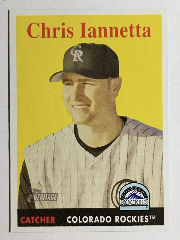 2007 Topps Heritage #373 Chris Iannetta