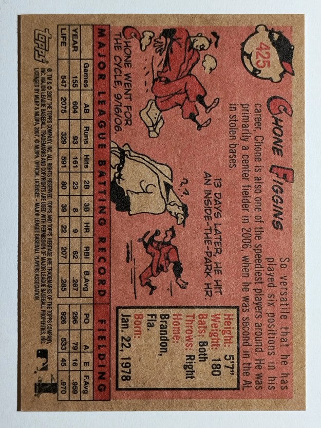 2007 Topps Heritage #425 Chone Figgins