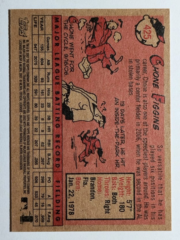 2007 Topps Heritage #425 Chone Figgins