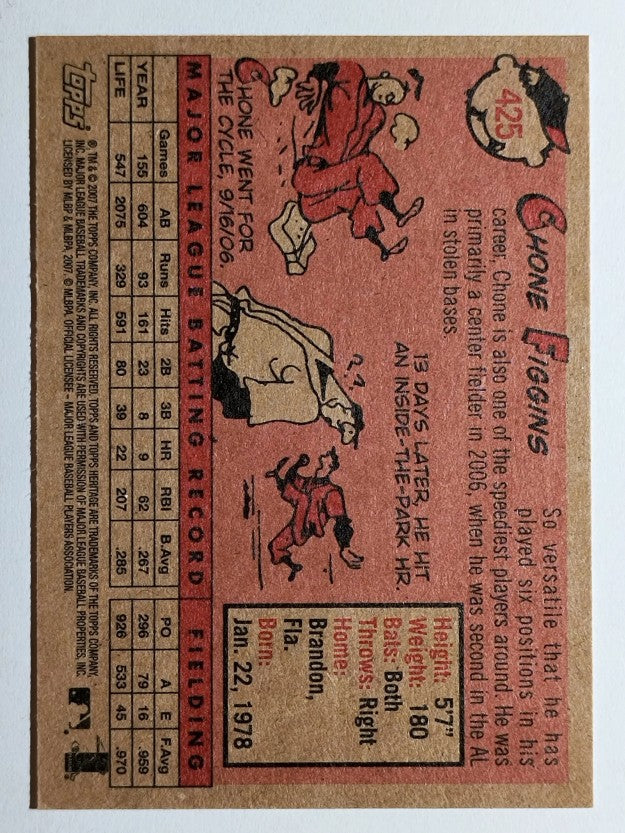 2007 Topps Heritage #425 Chone Figgins