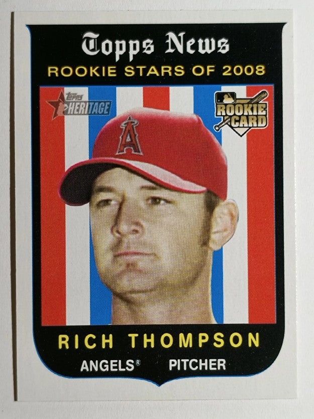 2008 Topps Heritage #142 Rich Thompson RC
