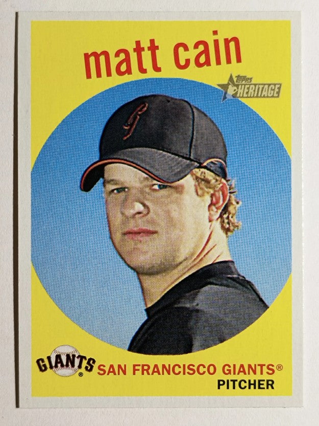 2008 Topps Heritage #182 Matt Cain