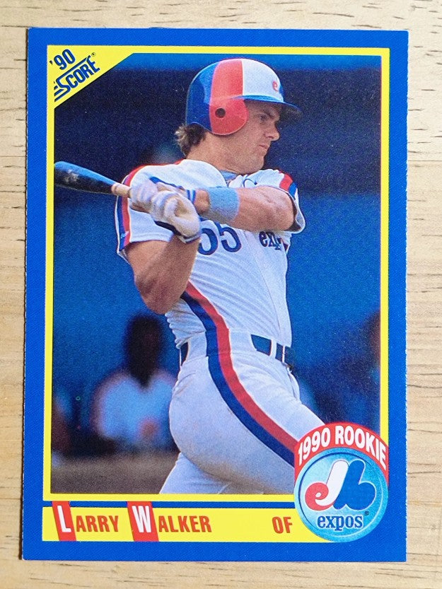 1990 Score #631 Larry Walker RC