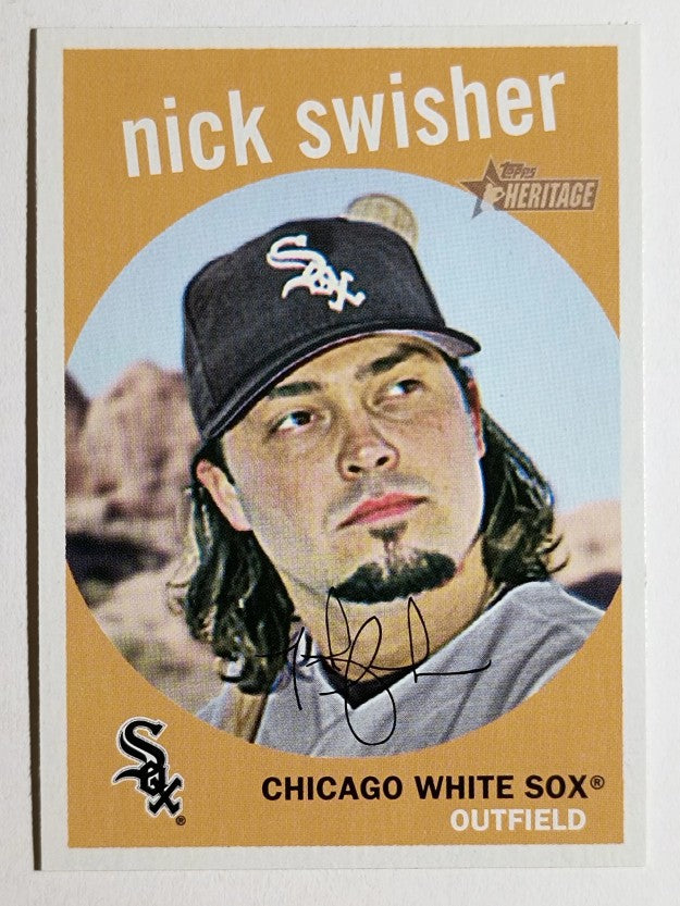 2008 Topps Heritage #202 Nick Swisher
