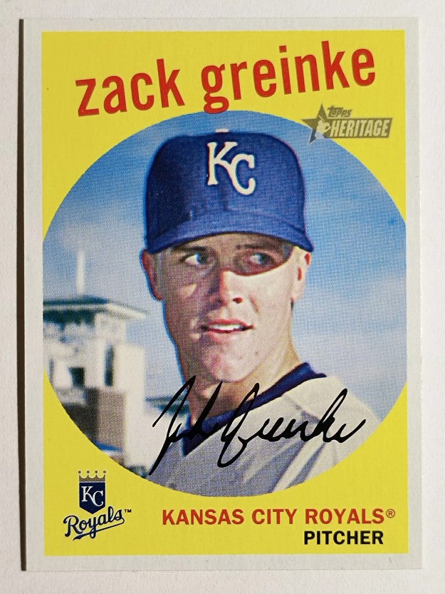 2008 Topps Heritage #239 Zack Greinke