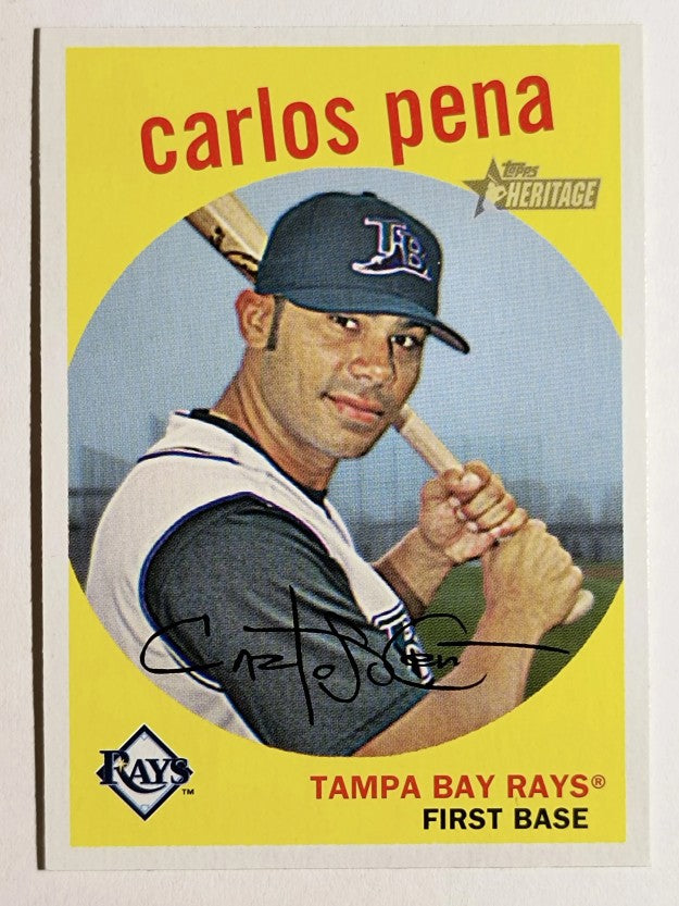 2008 Topps Heritage #244 Carlos Pena