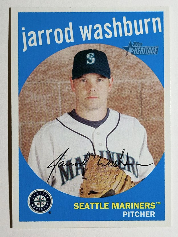 2008 Topps Heritage #257 Jarrod Washburn