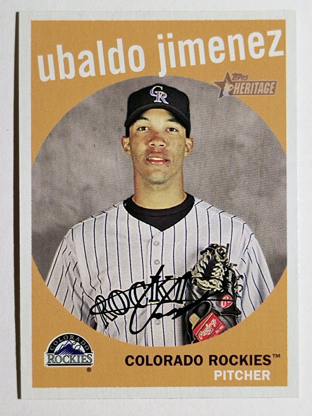 2008 Topps Heritage #274 Ubaldo Jimenez