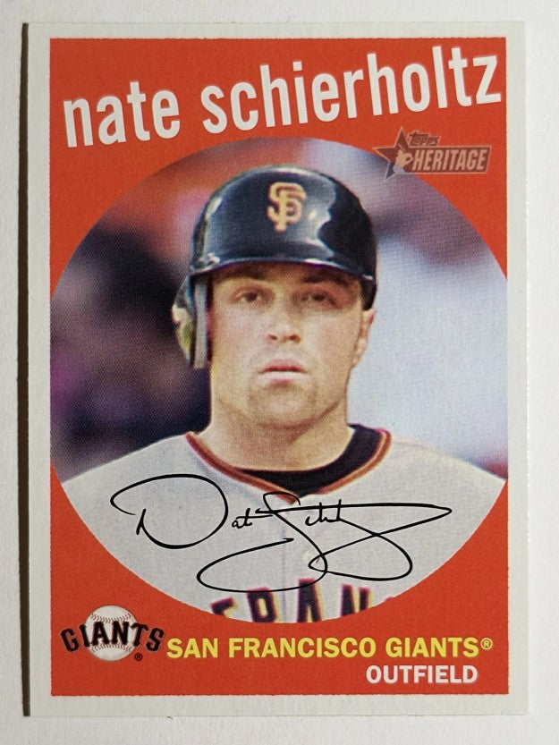 2008 Topps Heritage #280 Nate Schierholtz