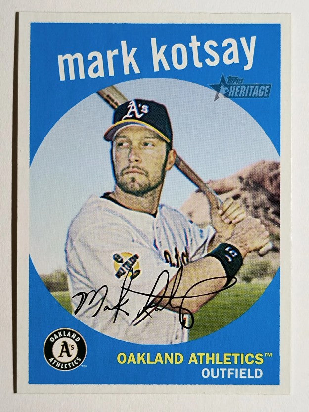 2008 Topps Heritage #314 Mark Kotsay