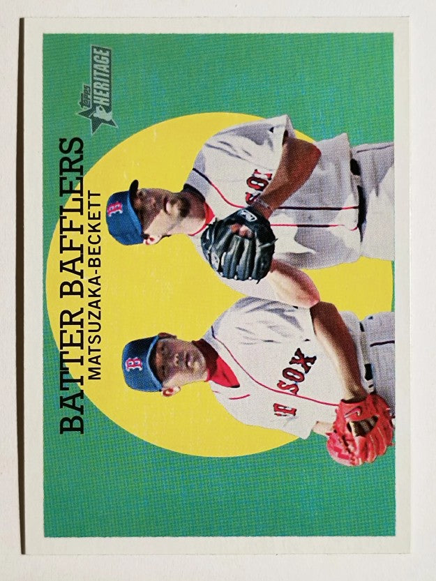 2008 Topps Heritage #346 Daisuke Matsuzaka/Josh Beckett