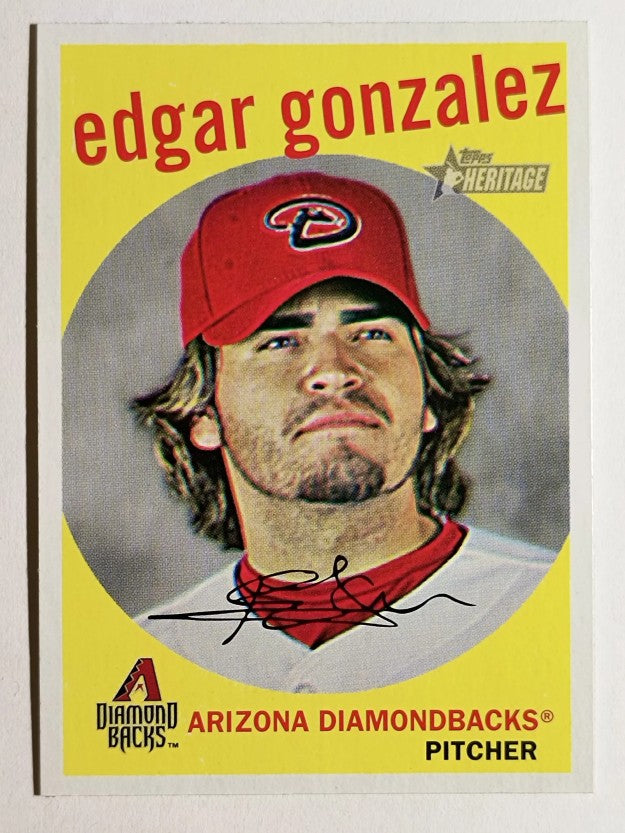 2008 Topps Heritage #355 Edgar Gonzalez