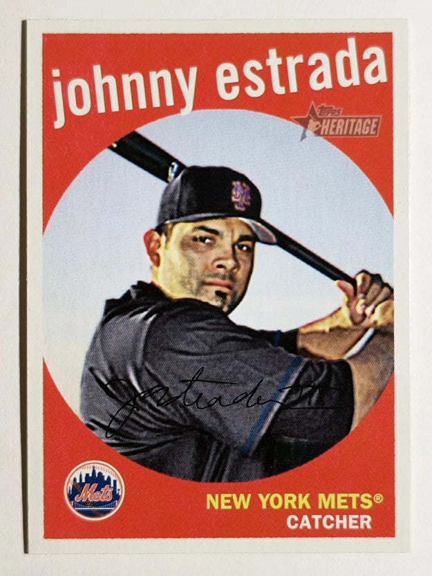 2008 Topps Heritage #378 Johnny Estrada