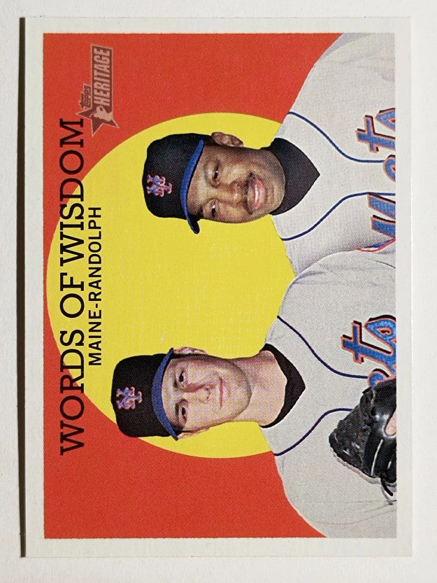 2008 Topps Heritage #383 John Maine/Willie Randolph MG