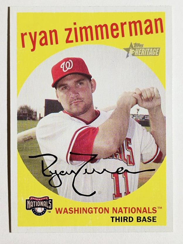 2008 Topps Heritage #391 Ryan Zimmerman