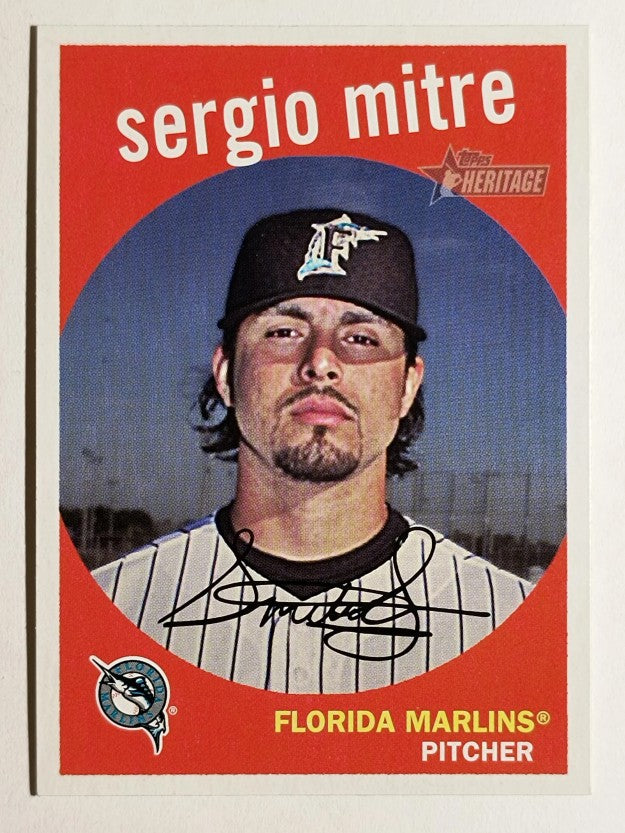 2008 Topps Heritage #411 Sergio Mitre