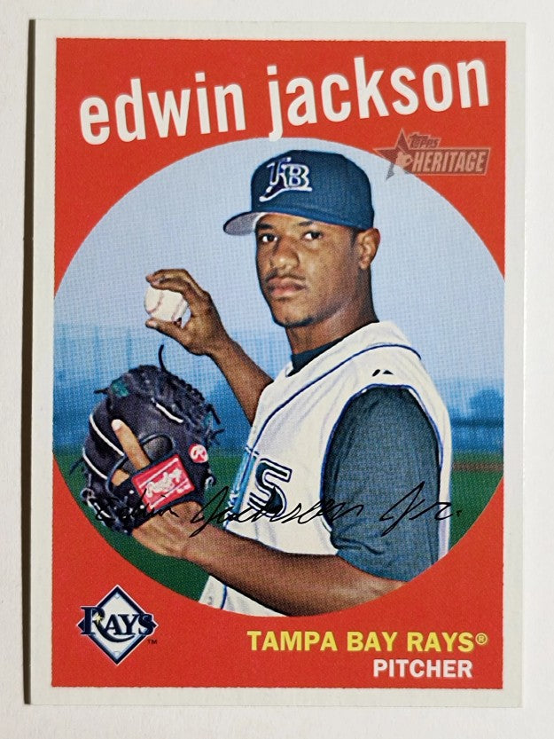 2008 Topps Heritage #413 Edwin Jackson