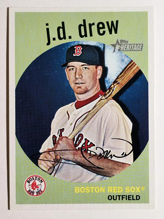 2008 Topps Heritage #414 J.D. Drew