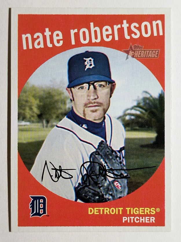 2008 Topps Heritage #417 Nate Robertson