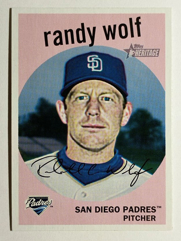 2008 Topps Heritage #423 Randy Wolf
