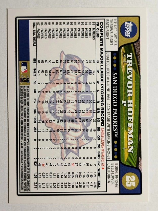 2008 Topps Opening Day #25 Trevor Hoffman