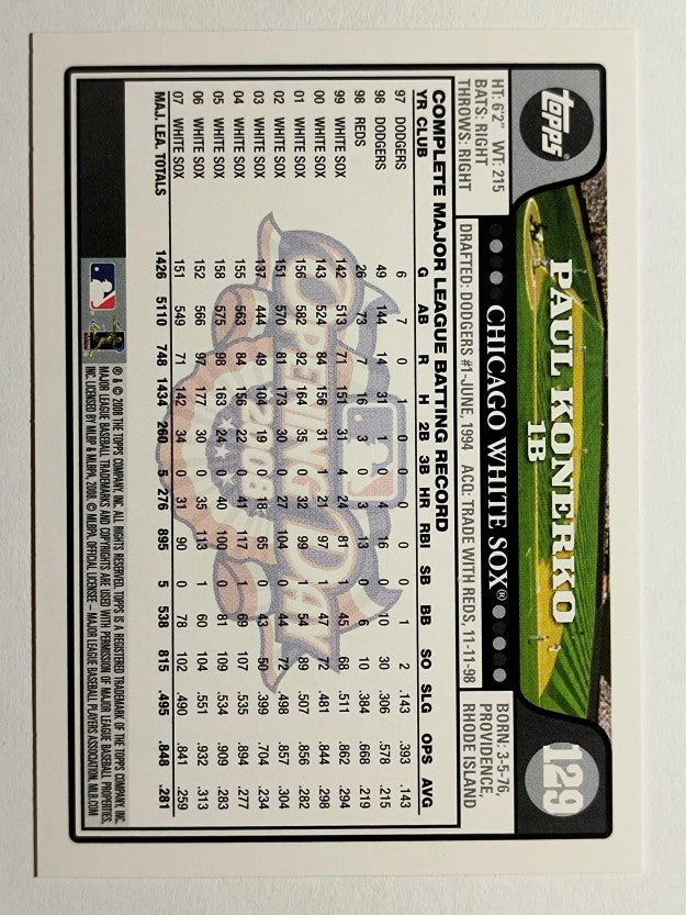 2008 Topps Opening Day #129 Paul Konerko