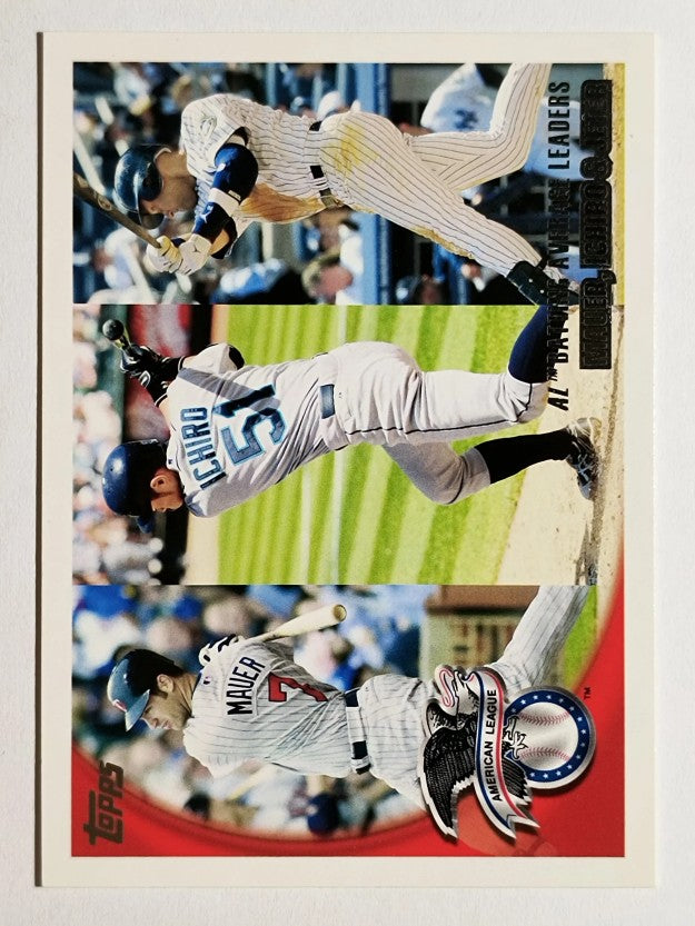 2010 Topps #8 Joe Mauer/Ichiro Suzuki/Derek Jeter