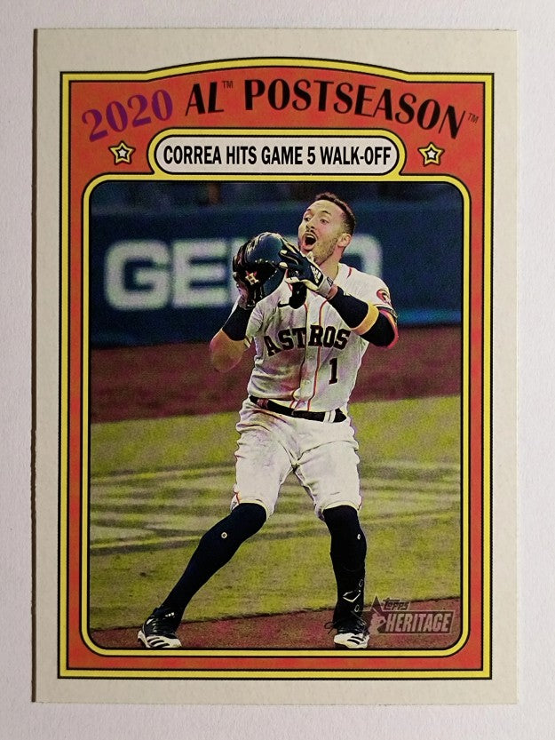 2021 Topps Heritage #23 Carlos Correa PO HL