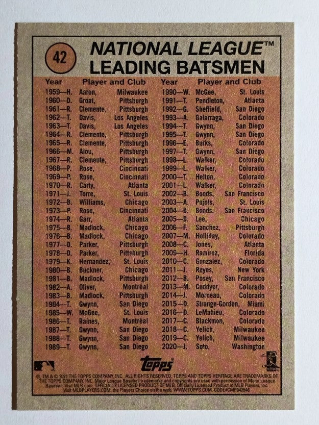 2021 Topps Heritage #42 Willson Contreras IA