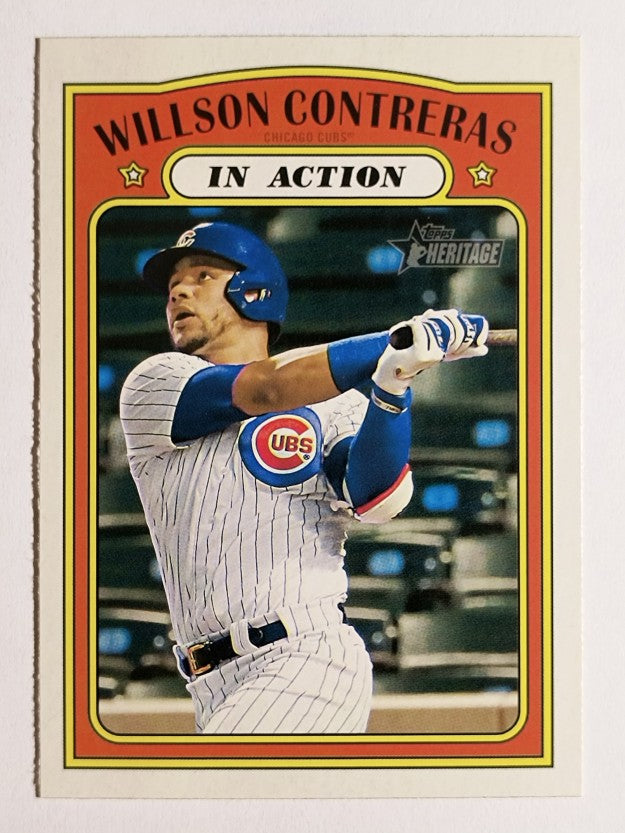 2021 Topps Heritage #42 Willson Contreras IA