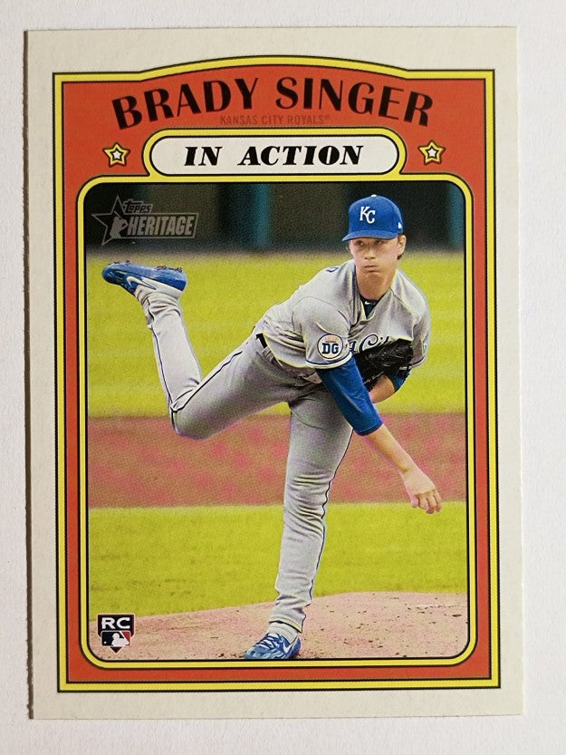 2021 Topps Heritage #130 Brady Singer IA