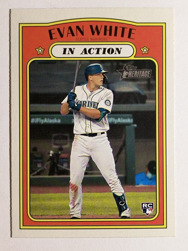 2021 Topps Heritage #134 Evan White IA