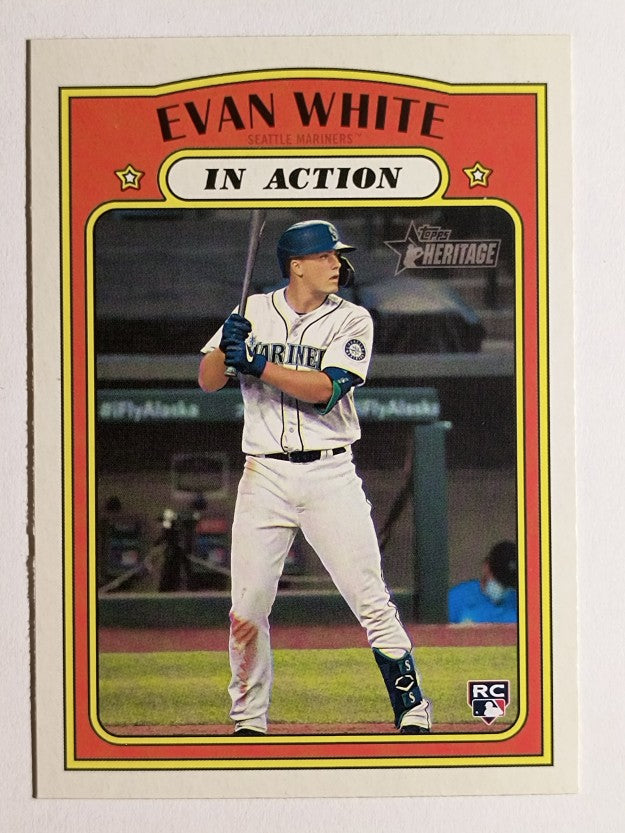 2021 Topps Heritage #134 Evan White IA