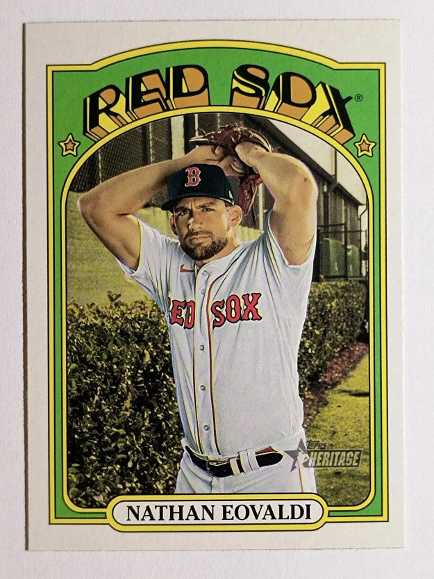 2021 Topps Heritage #205 Nathan Eovaldi