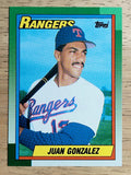 1990 Topps #331 Juan Gonzalez RC
