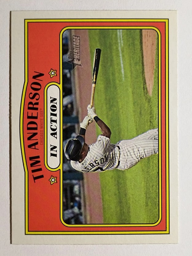 2021 Topps Heritage #244 Tim Anderson IA