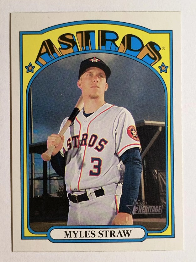 2021 Topps Heritage #272 Myles Straw