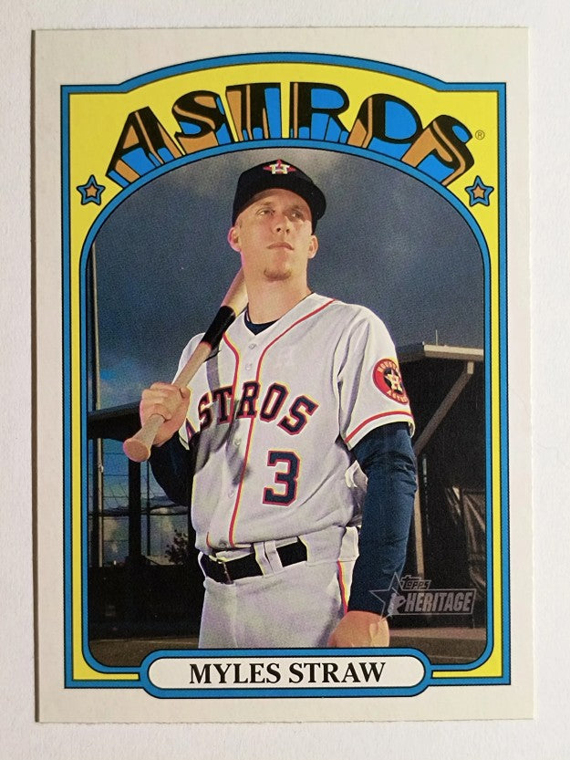 2021 Topps Heritage #272 Myles Straw