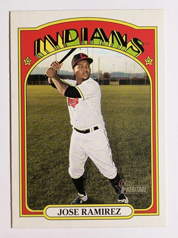 2021 Topps Heritage #297 Jose Ramirez