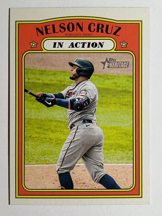 2021 Topps Heritage #308 Nelson Cruz IA