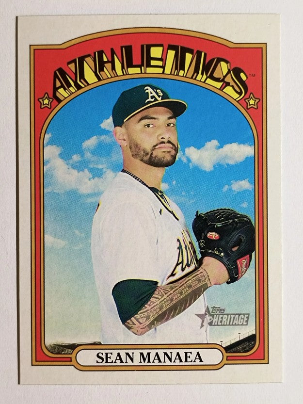 2021 Topps Heritage #333 Sean Manaea
