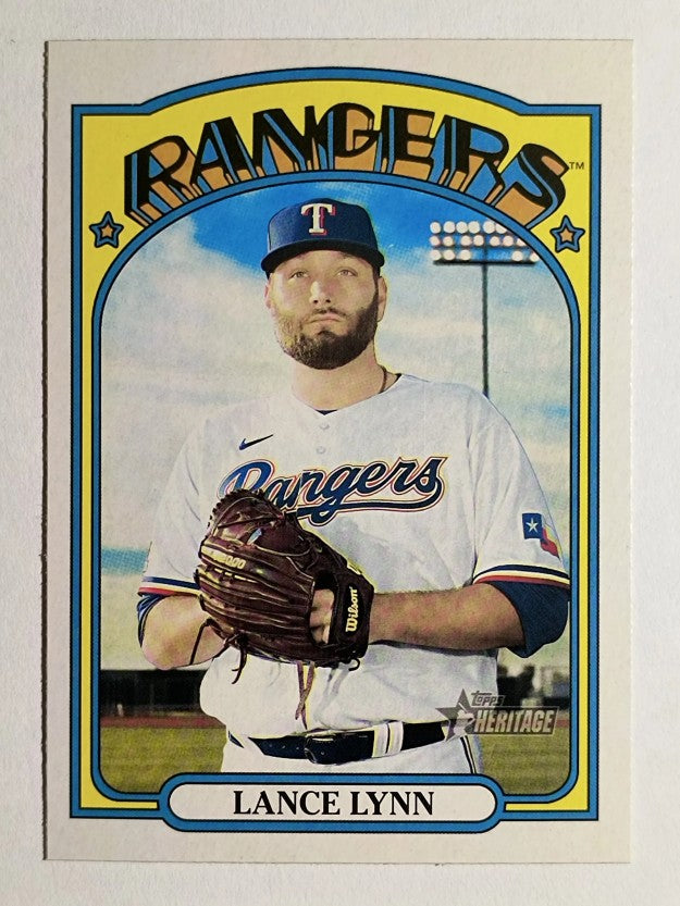 2021 Topps Heritage #387 Lance Lynn