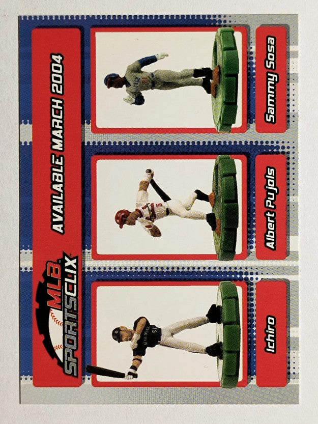 2004 Topps MLB SportsClix #NNO Ichiro Suzuki/Albert Pujols/Sammy Sosa