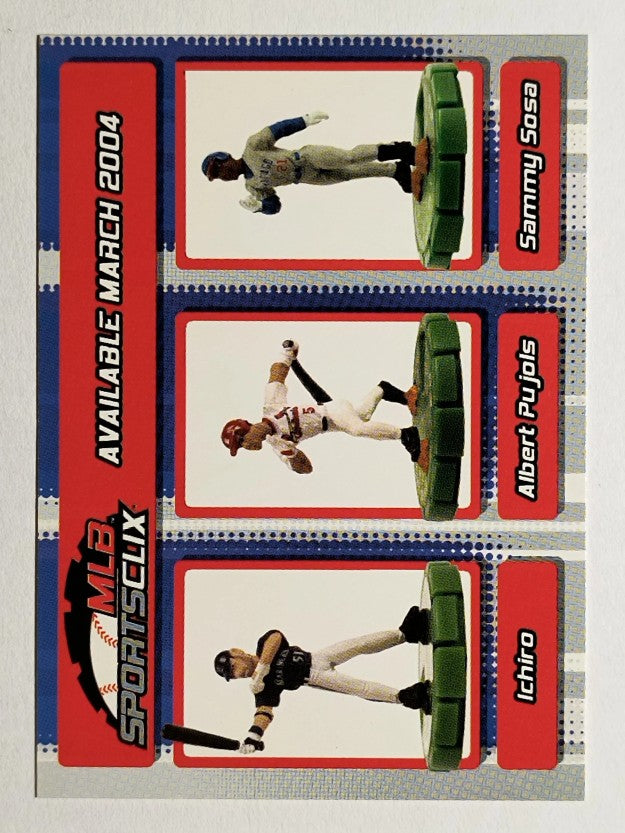 2004 Topps MLB SportsClix #NNO Ichiro Suzuki/Albert Pujols/Sammy Sosa